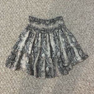 ALTARD STATE SNAKE SKIN SKIRT• SIZE XS•